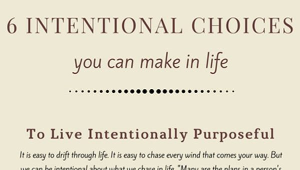 6 Intentional Choices You can Make in 2023